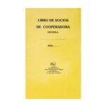 Libro de socios de cooperadora